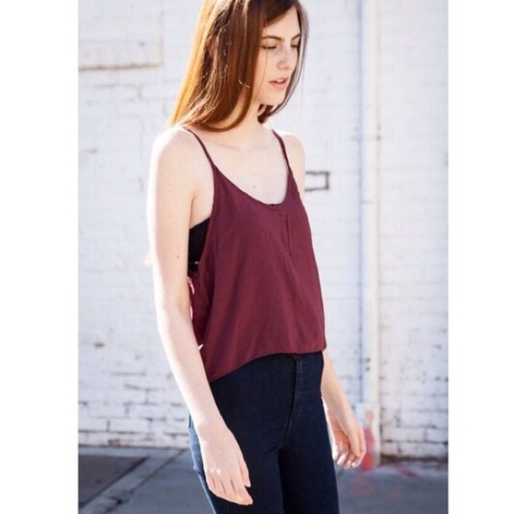 Brandy Melville loose maroon tank
